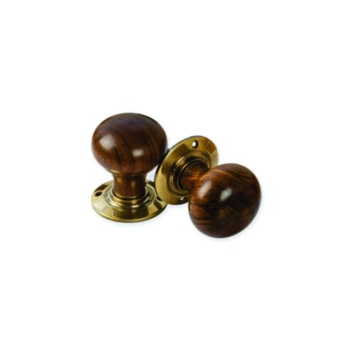 Rosewood Bun Wooden Mortice Knob