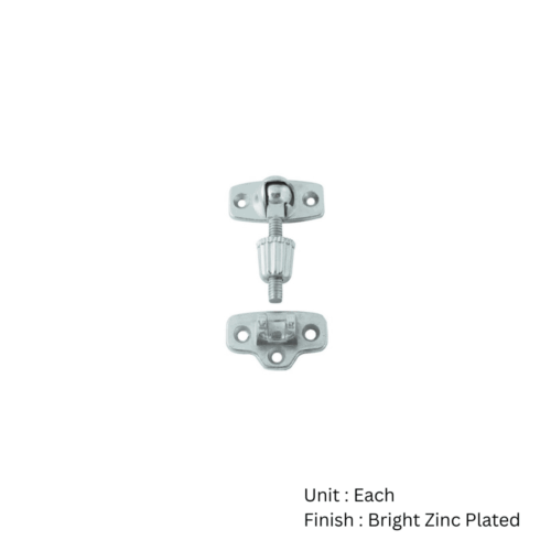 Alternative view of Zinc Diecast A1 Sash Fastener 62 x 45mm with Bright Zinc Plated and Electro Brass Each