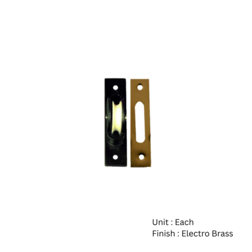 Alternative view of Sash Pulley Nylon Wheel Electro Brass Each
