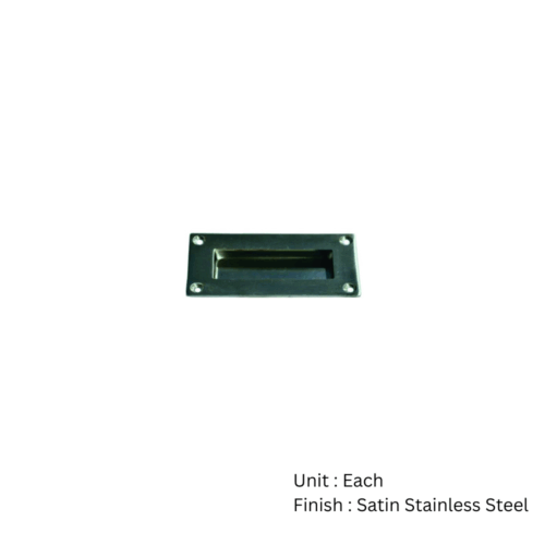 Alternative view of Flush Pull - Stainless Steel  100 X 50mm Satin Each