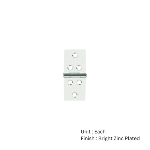 Alternative view of Backflap Hinge - Prepack - Pair Bright Zinc Plated with Multiple Sizes