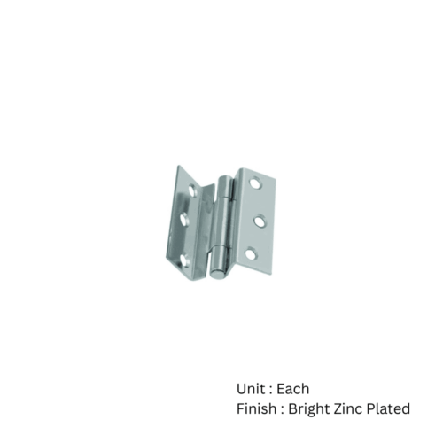 Alternative view of Stormproof Hinge - Pair  63mm Bright Zinc Plated Pair