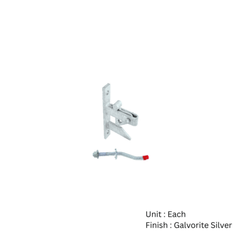 Alternative view of Auto Field Gate Catch Set C/W Cranked Pin   Galvorite Silver Set