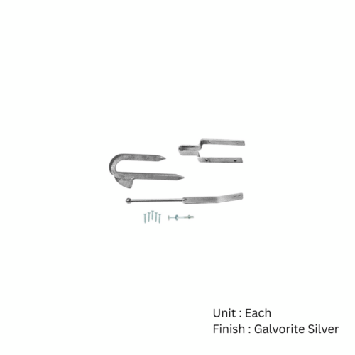 Alternative view of Spring Gate Fastener Set    Galvorite Silver Set