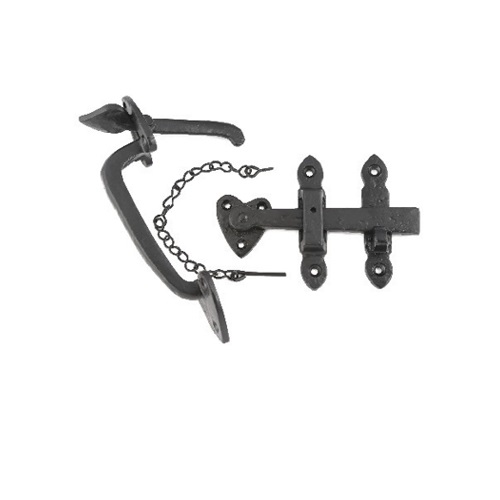 black antique suffolk latch set