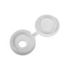 white screw caps pack of 250