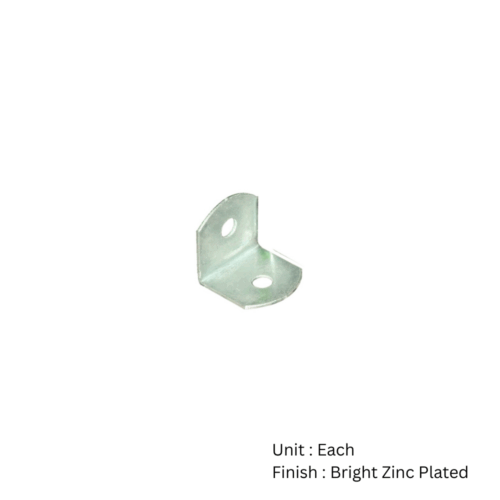 Alternative view of Corner Brace - Radius Corner X100 19 X 19mm Bright Zinc Plated 100