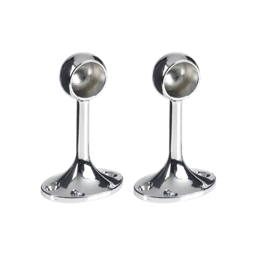 chrome end bracket 25x75mm