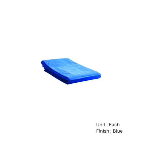 Alternative view of Tarpaulin Blue Finish with Two Different Sizes Each