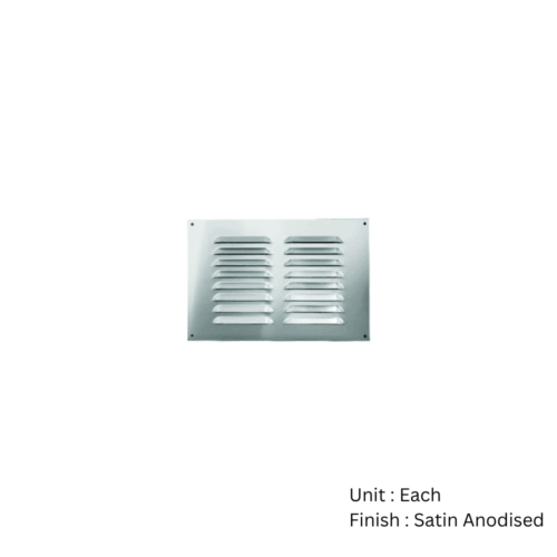 Alternative view of Louvre Ventilator Aluminium Satin Anodised With Different Sizes Each