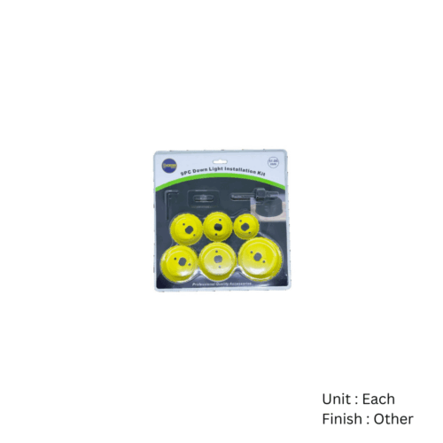Alternative view of Downlight Kit 9pc 51,60,65,72,75,86mm Arbor, Drive Plate, Hex Key Wrench Other Xxxx Each