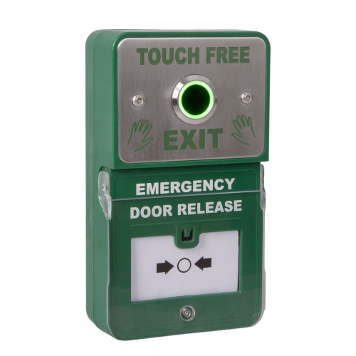 Dual Unit Touch Free Exit Button