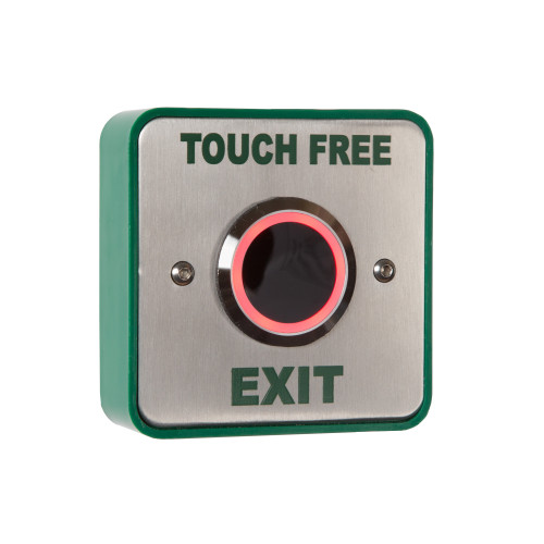 Alternative view of Hands Free Sensor (Illuminated) Stainless Steel – "Touch Free Exit"