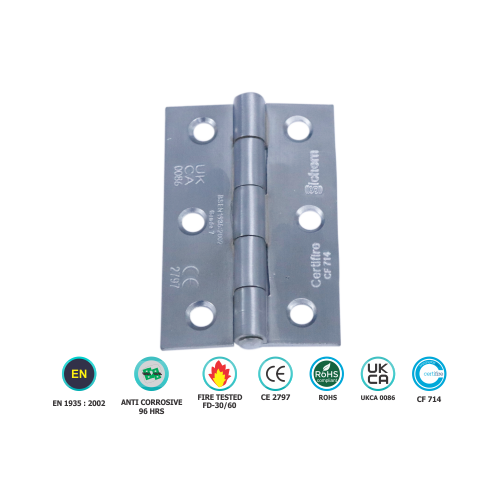 Alternative view of Plain Bearing Ce7 Butt Hinge - Pair 76mm with Multiple Finish