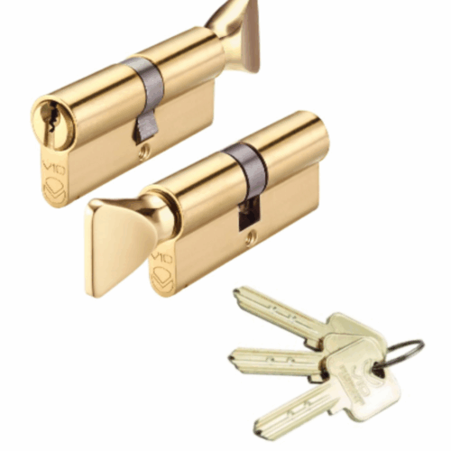 Alternative view of Euro Profile V10 Cylinder & Turn 50/45mm – Keyed to Differ