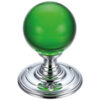Polished Chrome / Green Glass