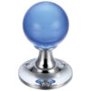 Polished Chrome / Blue Glass