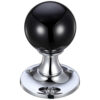 Polished Chrome / Black Glass