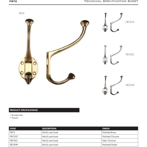 Alternative view of Coat and Hat Hook