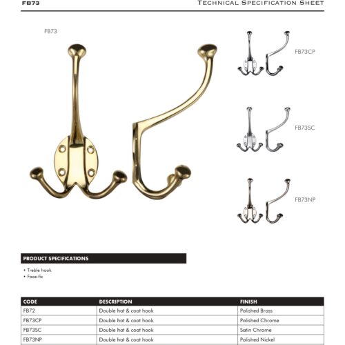 Alternative view of Hat and Coat Double Hook