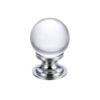 Polished Chrome / White Glass