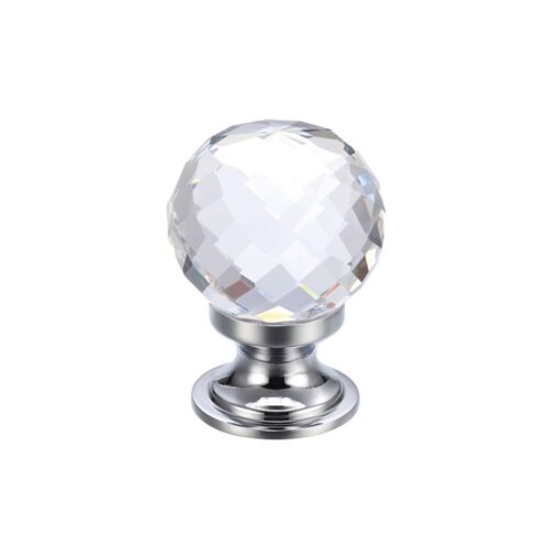 plain glass ball cabinet knob