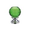 Polished Chrome / Green Glass