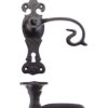 6 inch scroll lever on fleur de lys backplate