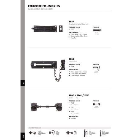 Alternative view of The Cranked Curly Tail Door Bolt - 150mm x 42mm