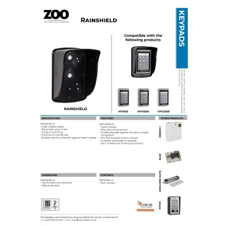 Alternative view of Housing Showerproof for use with KP1000, KPX1000 and KPX2000