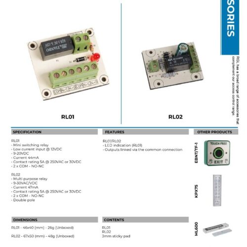 Alternative view of Multi Purpose Relay Board - 67 x 50mm - 9-30VAC/VDC