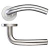 19mm Arched Lever Handle Push On Rose 52mm Rose Grade 201 Stainless Steel