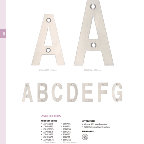 Alternative view of Durable Letter C Door Sign Marker – Clear and Easy Door Identifier