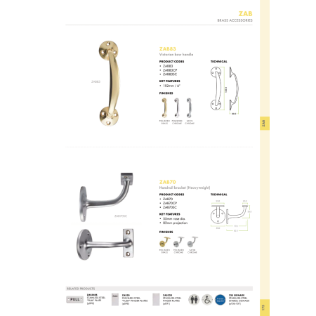 Alternative view of Handrail Bracket (Heavyweight)