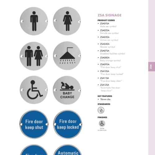 Alternative view of Disabled Sex Symbol Door Sign Durable Accessible Restroom Indicator