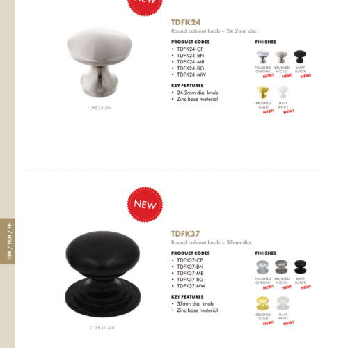 Alternative view of Top Drawer Fittings 24mm knob