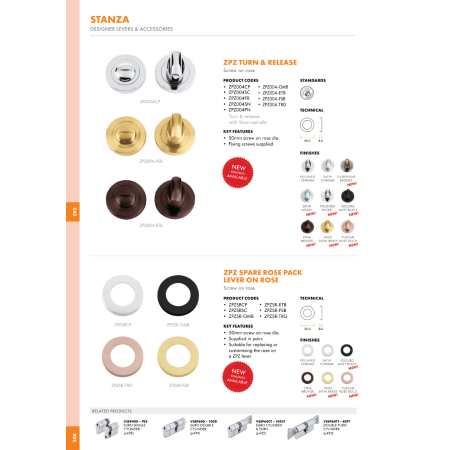 Alternative view of Spare Round Rose Replacement for Door Handles and Pulls