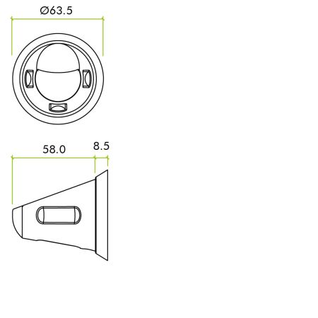 Alternative view of Anti Ligature Knob on Rose Stainless Steel Safety Door Handle Fixings Included
