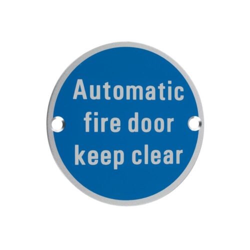Fire Door Keep Clear Sign