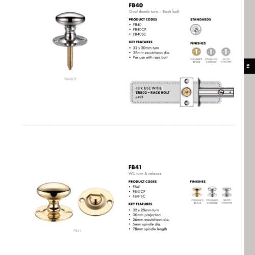 Alternative view of Oval Thumb Turn with Coin Release – 5mm Spindle – Fixings Included