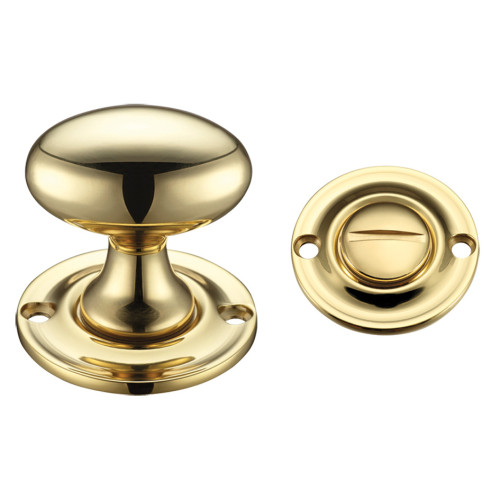 Oval Thumb Turn with Coin Release – 5mm Spindle – Fixings Included