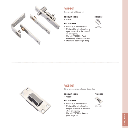 Alternative view of Pivot Emergency Release Door Stop Adjustable Safety Door Hardware Modern Design