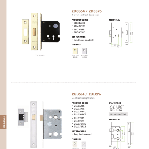 Alternative view of Heavy Duty Upright Door Latch – 2.5 Inch – Fixings Included