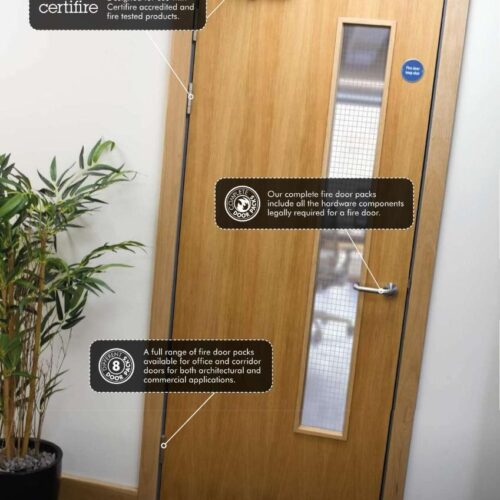 Alternative view of Fire Door Pack FDP A2 Corridor Non-Locking - Architectural Version