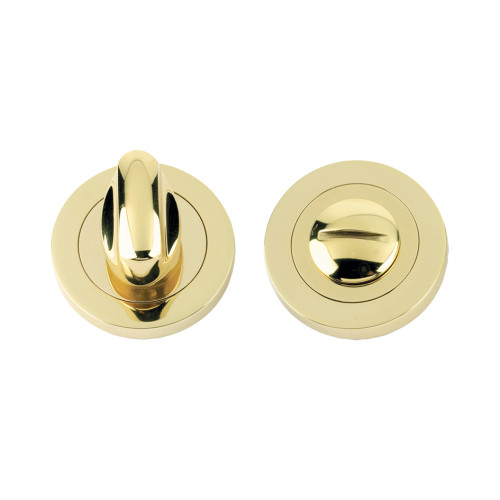 Door 5mm Turn & Release Lock on Round Rose – Fixings Included