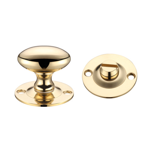 Oval Thumb Turn with Coin Release – 5mm Spindle – Fixings Included