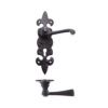 Lever on Fleur de Lys Lock Backplate