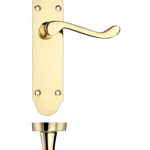 Project Oxford lever on latch backplate - 168mm x 42mm