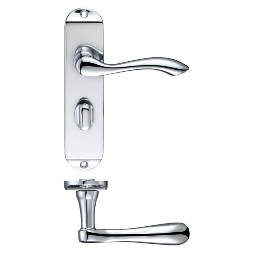 Project Arundel lever on bathroom backplate - 175mm x 42mm