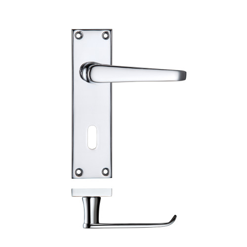 Project Victorian flat lever on lock backplate 150 x 40mm